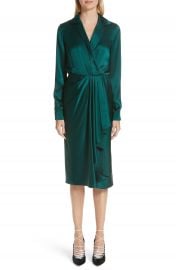 Jason Wu Surplice Silk Charmeuse Dress x at Nordstrom